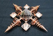 Picture of Copper Coil Healing Energy Grid Generator with Amethyst Antena