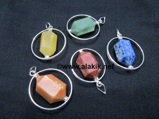 Picture of Mix Stone Herkimer Spinning pendants