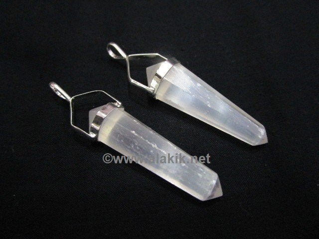 Picture of Selenite Double Point Pedant