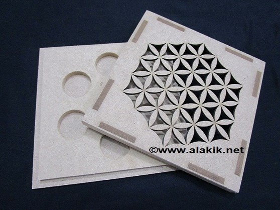 Picture of Chakra Flower of Life Laser Engrave Box