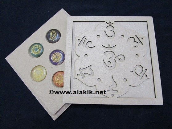 Picture of Sanskrit Laser Engrave Box with Engrave Chakra Set