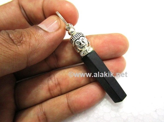 Picture of Black tourmaline Pendant with Buddha & Diamond Ring
