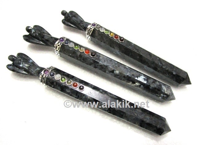 Picture of Larvikite Chakra Angel Wands