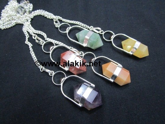 Picture of Mix Herkimer Pendulums with Garnet Cab