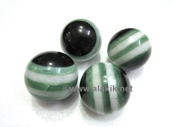 Picture of Green Jade Bonded Strip Balls
