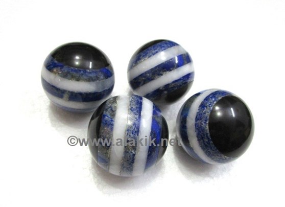Picture of Lapis Lazuli Bonded Strip Balls