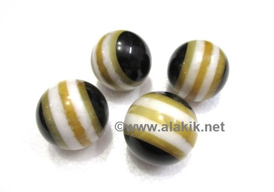 Picture of Yellow Jade Bonded Strip Balls