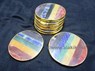 Picture of Chakra Bonded Round Coasters Gold Plated, Picture 1