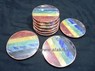 Picture of Chakra Bonded Round Coasters Copper Plated, Picture 1