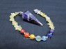 Picture of Amethyst Pendulum with Citrine Chips Chakra Beads chain, Picture 1