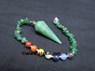 Picture of Green Jade Pendulum with GJ Chips Chakra Beads chain, Picture 1