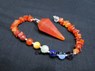 Picture of Red Carnelian Pendulum with RC Chips Chakra Beads chain, Picture 1