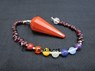 Picture of Red Jasper Pendulum with Garnet Chips Chakra Beads chains, Picture 1