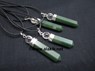 Picture of Dark Green Jade 2pcs Pencil pendant with Cord, Picture 1