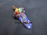 Picture of Lapis Lazule Flat Stick Chakra Tree of life Copper pendant, Picture 1