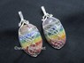 Picture of Chakra  Oval Silver Wire Wrapped Pendant, Picture 1
