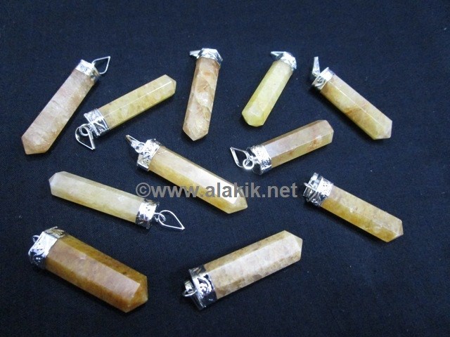 Picture of Golden Quartz Cap Pencil Pendant