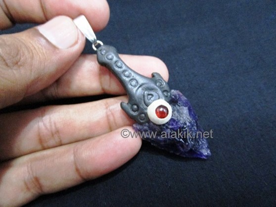 Picture of Tibetan Amethyst Raw Point Pendant