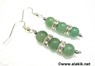 Picture of 3 Green Jade with diamond ring earring, Picture 1