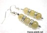 Picture of 2 Yellow Jade with Diamond ring Earring, Picture 1