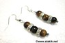 Picture of 3 Tiger Eye with Diamond ring earring, Picture 1