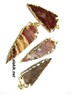 Picture of 2inch Jasper Electro plated Arrowhead pendants, Picture 1