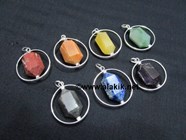 Picture of Chakra Herkimer Pendant Set