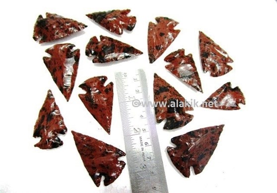 Picture of 1.5 inch Mahogany Obsidian Arrowheads