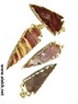 Picture of 2inch Agate Electroplated Arrowhead pendants, Picture 1