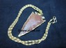 Picture of 2 inch Jasper Electro plated arrowhead with chain, Picture 1