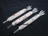 Show details for Rose Quartz Chakra Healing Wands with Crystal Angel Picture of Rose Quartz Chakra Healing Wands with Crystal Angel