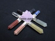 Show details for Rose Quartz Pyramid Energy Generator 8 point Chakra Picture of Rose Quartz Pyramid Energy Generator 8 point Chakra