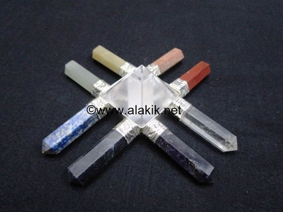 Picture of 8 Chakra New Age Energy Generator with Crystal Pyramid 