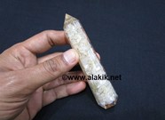 Show details for Mother of Pearl Orgone Obelisk Picture of Mother of Pearl Orgone Obelisk
