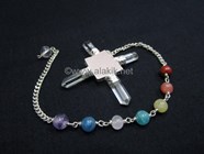 Show details for Rose Quartz Baby Pyramid Generator Pendulum with chakra Chain 1 Picture of Rose Quartz Baby Pyramid Generator Pendulum with chakra Chain 1