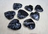 Picture of Black Obsidian Flinted Heart, Picture 1