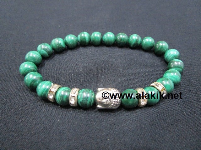 Picture of Malakite 8mm Buddha Bracelet