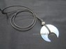 Picture of Opalite Flinted Crescent Moon Necklace, Picture 1
