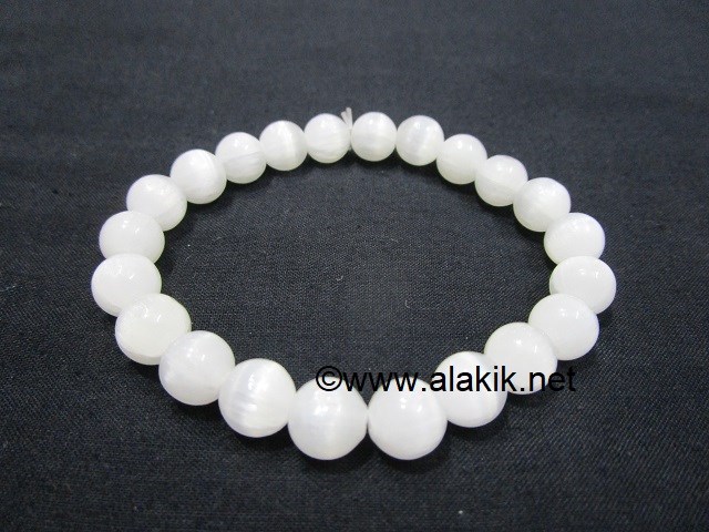 Picture of Selenite 8mm Elastic Bracelet