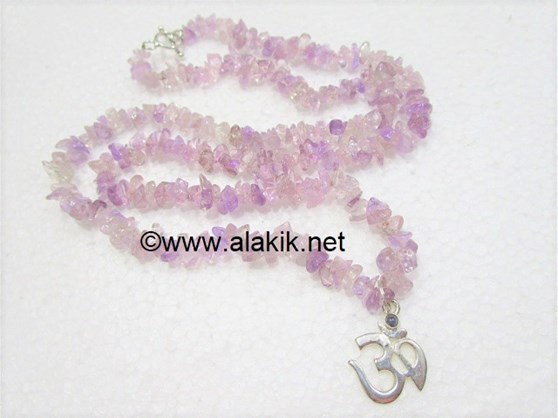 Picture of Ametrine Chips Necklace with OM