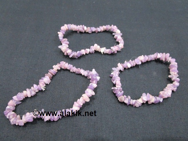 Picture of Lepidolite Chips Elastic Bracelet