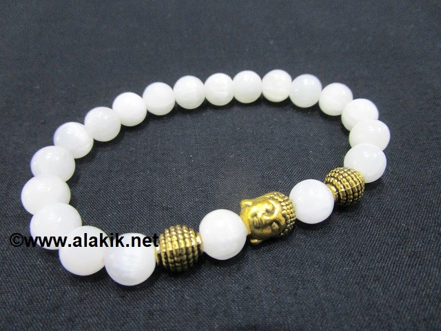 Picture of Selenite Buddha Elastic Bracelet