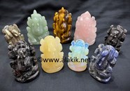 Show details for Mix Gemstone Ganesha Carved Idols Picture of Mix Gemstone Ganesha Carved Idols