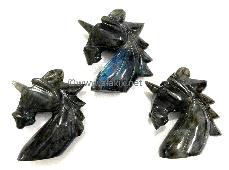 Picture of Labradorite Unicorn Figurine Hand Carved