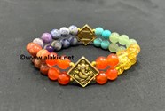 Show details for Chakra Double Line Bracelet with Ganesha Charm Picture of Chakra Double Line Bracelet with Ganesha Charm