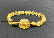 Picture of Citrine Tumble with 8mm Beads Bracelet