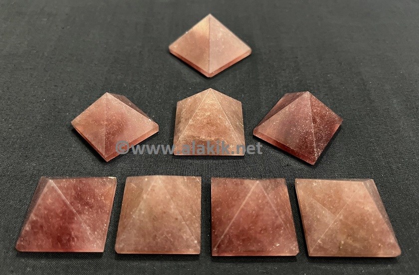 Picture of Strawberry Quartz Pyramids