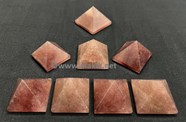 Show details for Strawberry Quartz Pyramids Picture of Strawberry Quartz Pyramids
