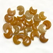 Show details for Yellow Jade Baby Crescent Moons Picture of Yellow Jade Baby Crescent Moons