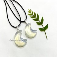 Show details for Opalite Crescent Moon Pendant Picture of Opalite Crescent Moon Pendant